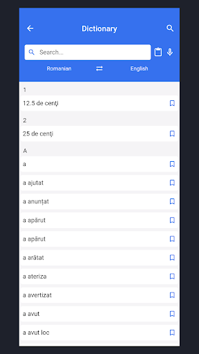 ROMANIAN - ENGLISH Dictionary