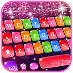 Cover Image of Download Colorful Glitter Keyboard Them  APK