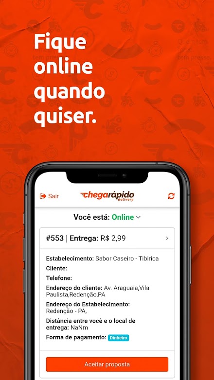 Entregador Chegarápido Screen 2