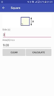 Area Calculator surface area f Screenshot