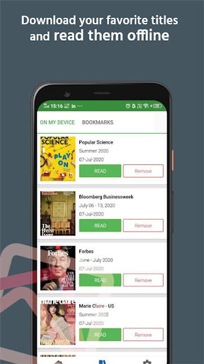 Screenshot of BibliMags