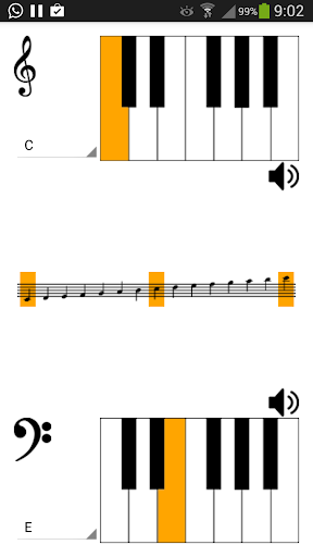 Android application Clef Changer screenshort