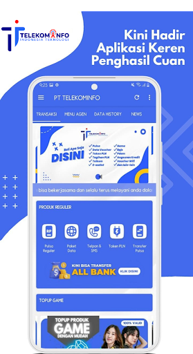 Android application Telekominfo - Pulsa PPOB screenshort