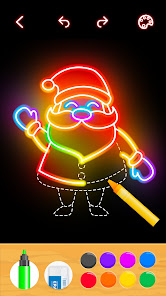 Captura de Pantalla 2 Draw Glow Christmas 2023 android