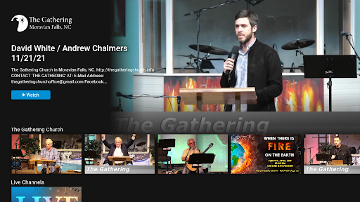 Android application The Gathering TV screenshort