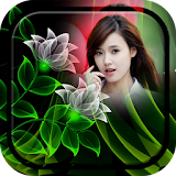 Neon Flower Photo Frame icon