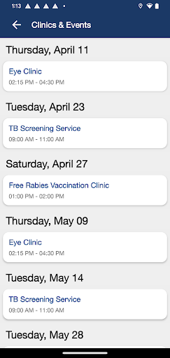 Ocean County Health Department Screen 3
