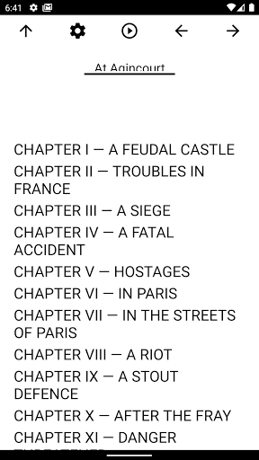 Android application Book, At Agincourt screenshort