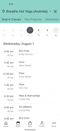Breathe Hot Yoga & Wellness Screen 2