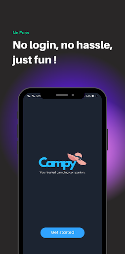 Android application Campy screenshort