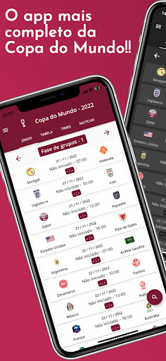 Visualização do aplicativo