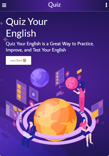 Android application Quiz Your English screenshort