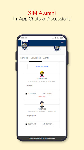 XIM Alumni Screen 3