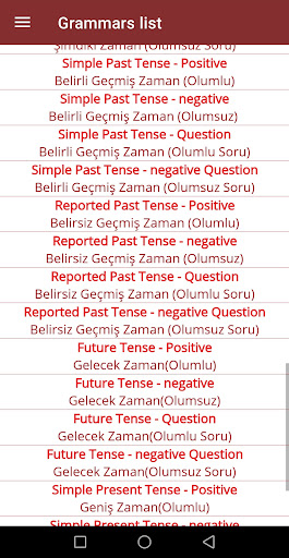 Turkish language grammars Screen 3