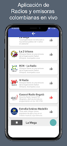 Captura de Pantalla 1 Radios de Colombia en vivo android