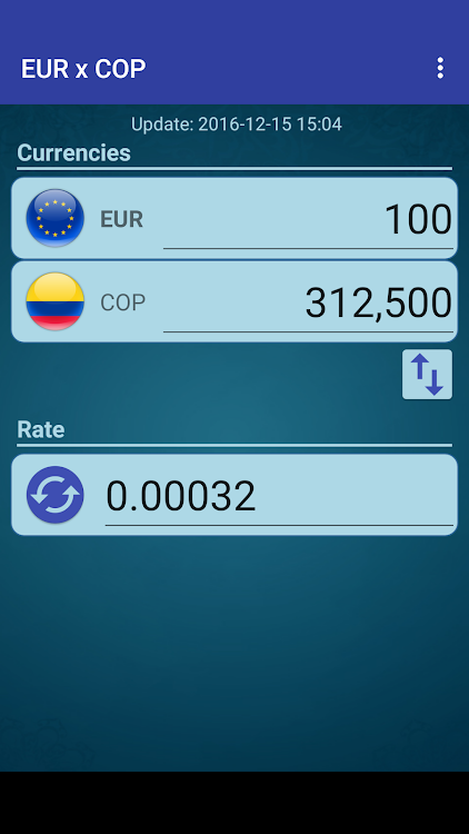 Euro x Colombian Peso - 5.5 - (Android)