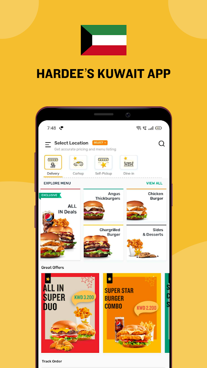 Hardee's Kuwait - order online - 6.8.3 - (Android)