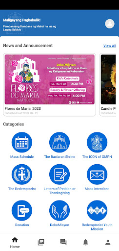 Android application Baclaran Church screenshort