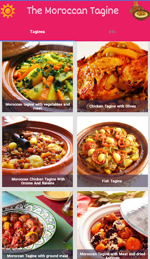 Android application The Moroccan Tagine Recipes screenshort