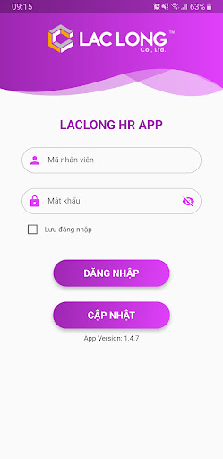 Android application Laclong HR App screenshort