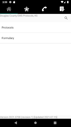 Android application Douglas County EMS Protocols screenshort