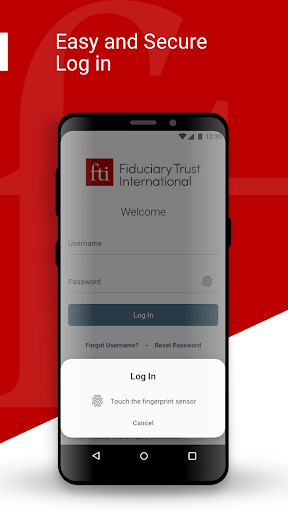 Android application Fiduciary Trust International screenshort