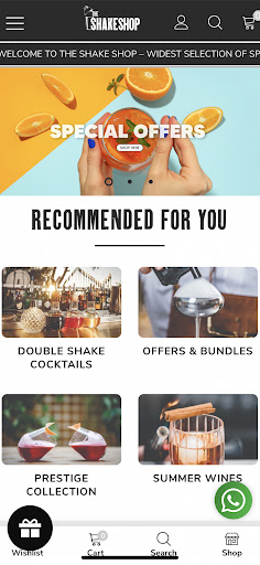 Android application The Shake Shop screenshort