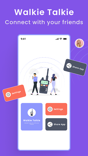 Android application Walkie Talkie, Wi-Fi Intercom screenshort