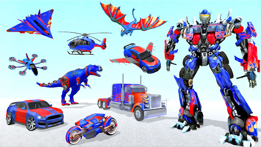 Jet Robot Car :Robot Car Games androidhappy screenshots 1