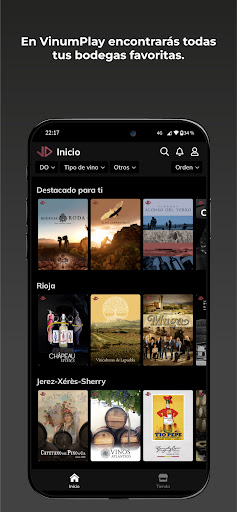 Android application VinumPlay screenshort