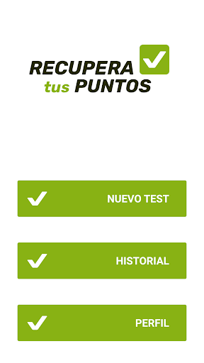 Android application Recupera tus puntos screenshort