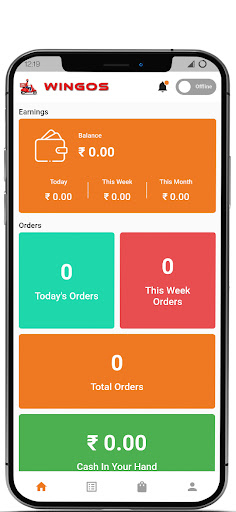 Wingos : Delivery Man App Screen 2