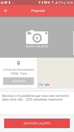 Signalement Courbevoie Screen 3