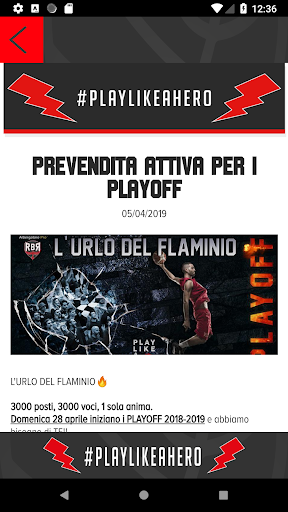 RBR APP - Rinascita Basket Rim