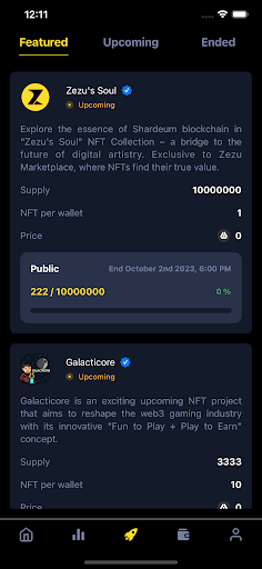 Zezu - NFT Marketplace Screen 3
