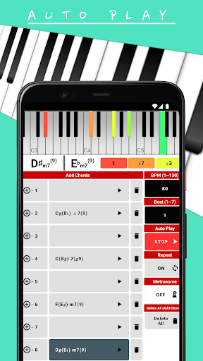 Piano Chord Auto Play + Songs Screen 2