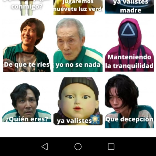 juego del calamar stickers