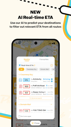 Pokeguide Transportation App Screen 3