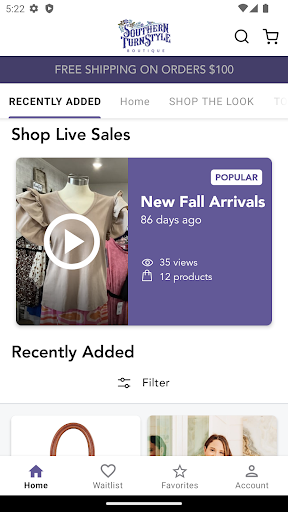 Android application Southern TurnStyle Boutique screenshort