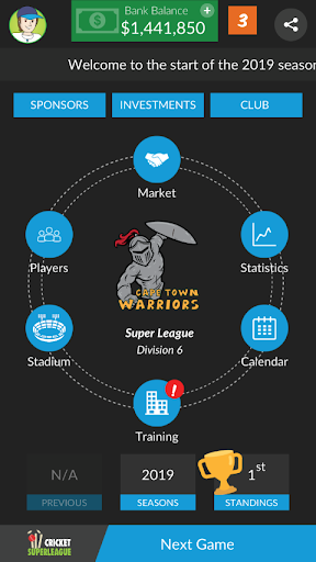Code Triche Wicket Cricket Manager - Super League 2021 APK MOD (Astuce) screenshots 1