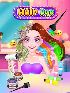 Hair Dye: Color Transformation - Screenshot 1