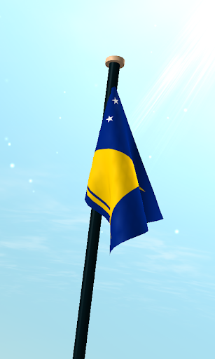 Tokelau Flag 3D Live Wallpaper Screen 3
