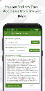 Email Extractor Pro Screenshot