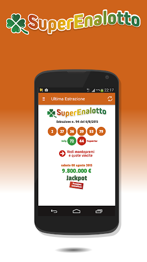 Android application Guida Estrazioni Superenalotto screenshort