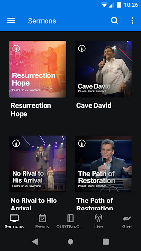 Android application Christ Temple Church screenshort