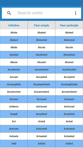 Verb Forms Dictionary - Apps on Google Play