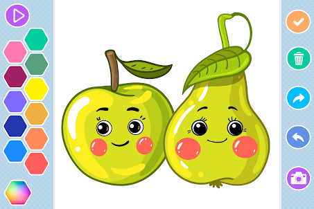 Fruits coloring game