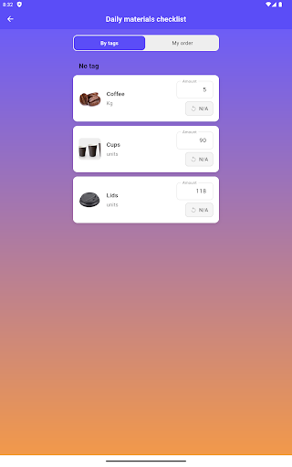 Cafe Simply Shifts and Stock