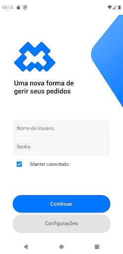 Android application CS Pedidos screenshort
