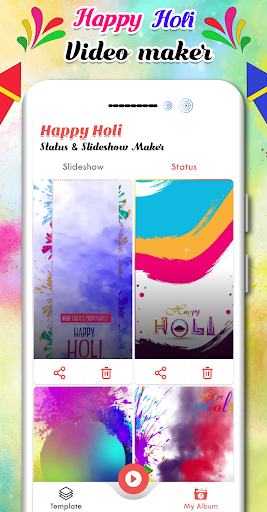 Happy Holi Video Maker